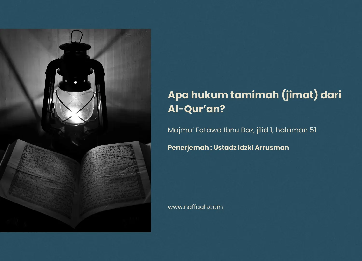 Apa hukum tamimah (jimat) dari Al-Qur’an?
