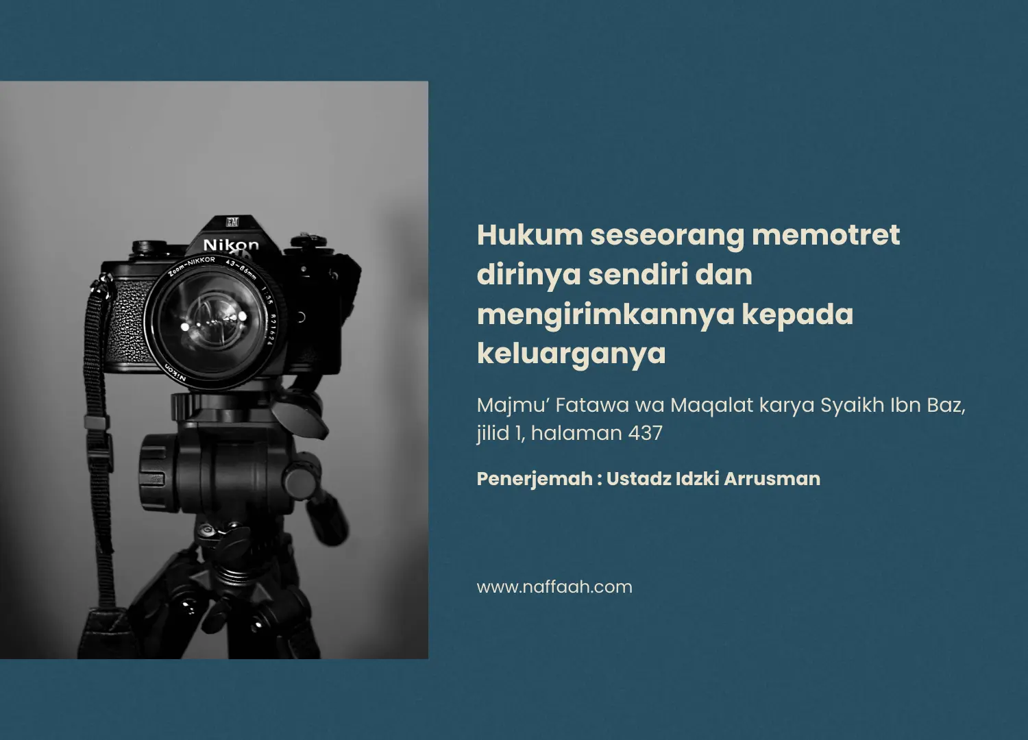 Hukum seseorang memotret dirinya sendiri dan mengirimkannya kepada keluarganya